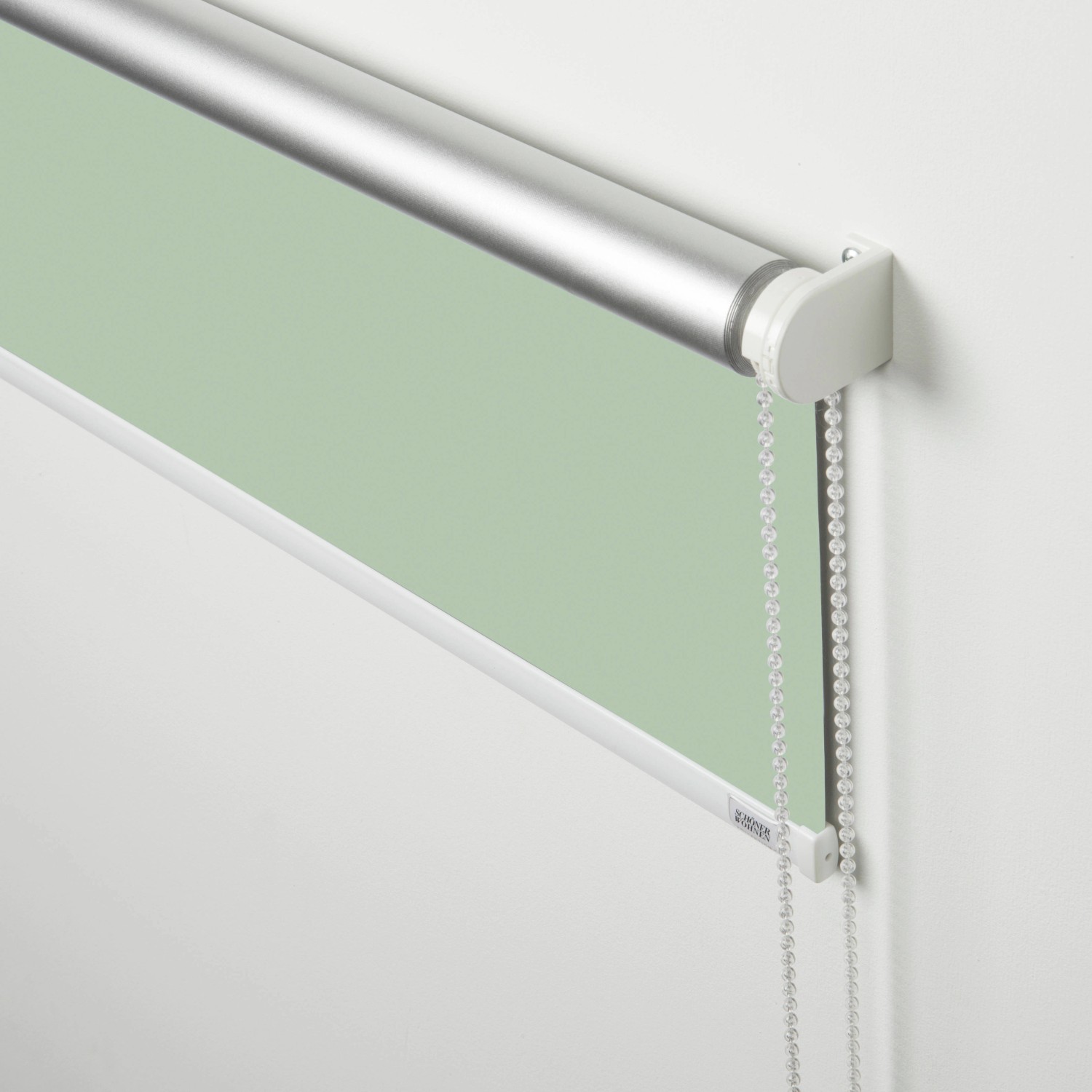 Schöner Wohnen Thermo-Rollo Martha, 75x150 cm, Grün. Lichtundurchlässiges Rollo mit alubeschichteter Rückseite.