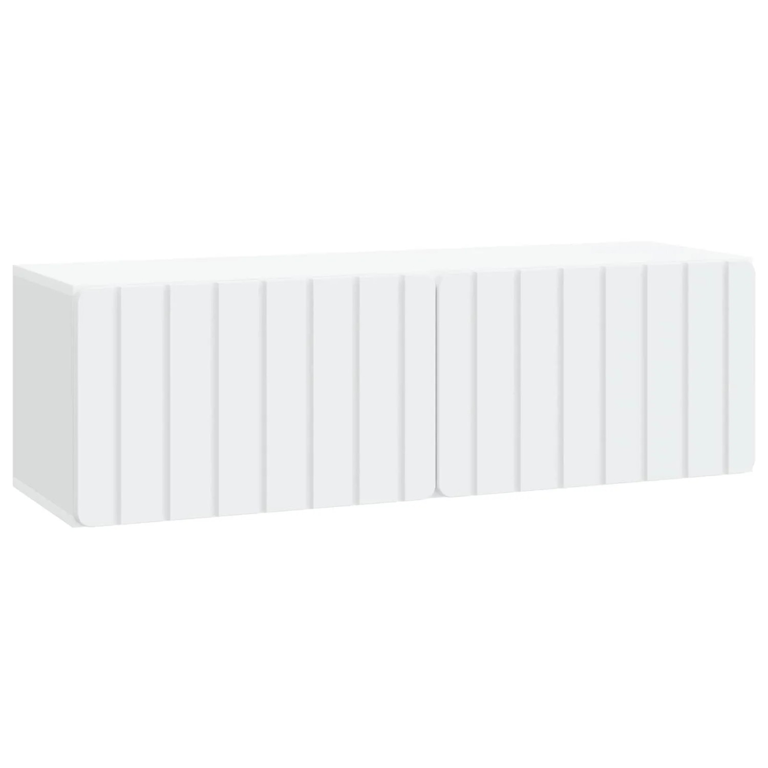 vidaXL Wandmontierter TV-Schrank Weiß 98 x 31 x 30 cm Holzwerkstoff 898385