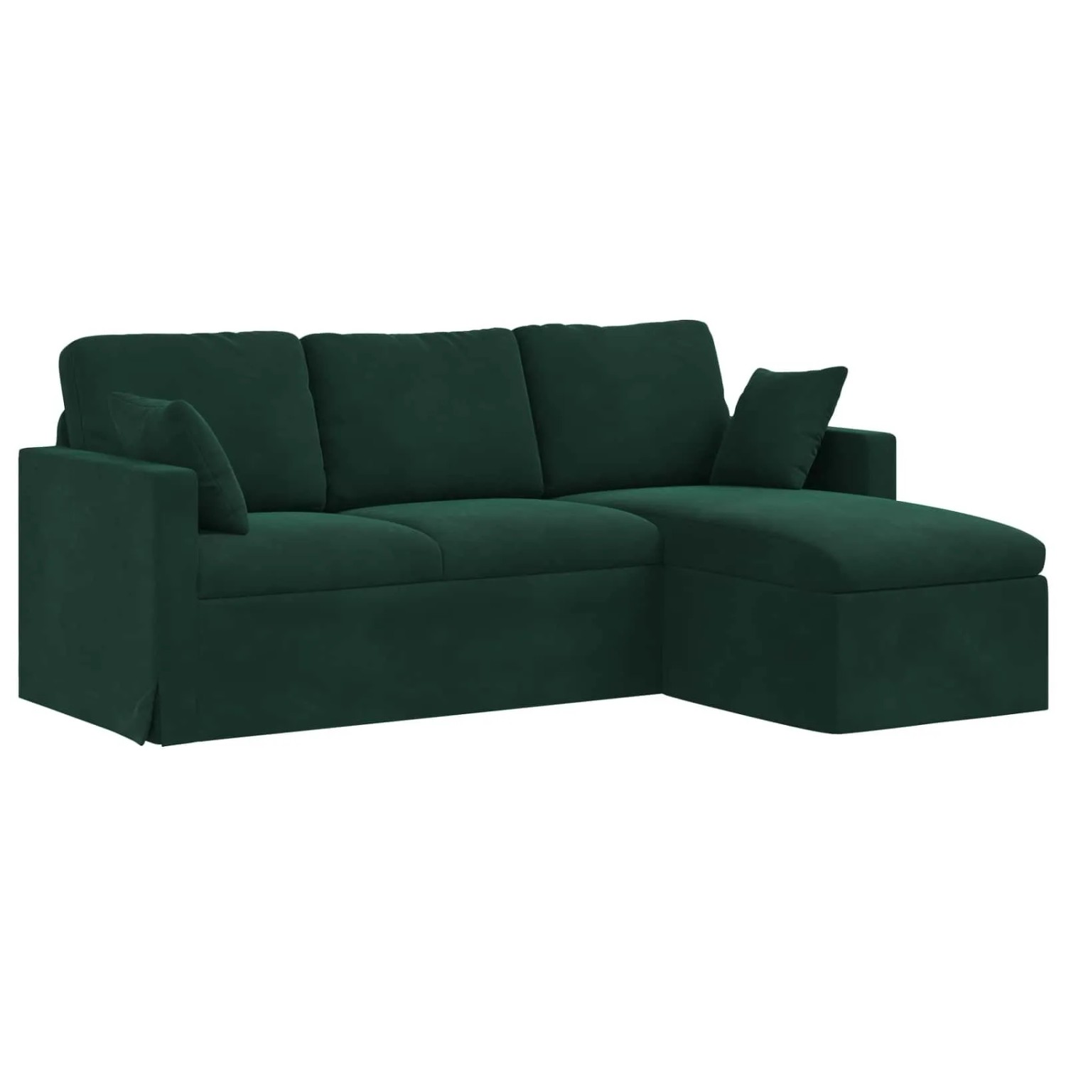 vidaXL Sofa Dunkelgrün 198 x 134 x 80 cm Samt 42024460