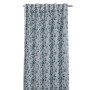 Sehlbach Fertigschal mit Blätterranken in Grün, 135x245 cm. Blickdichte Scheibengardine für Wohnraum.