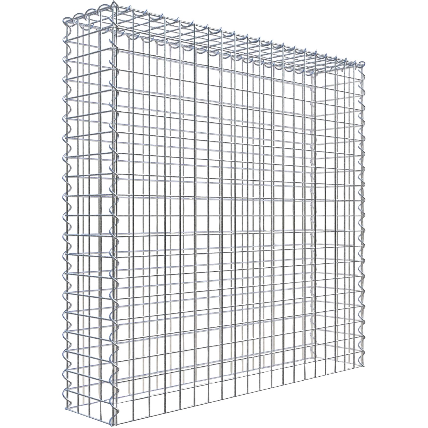Gabiona Gabione-Anbaukorb Typ 3 100 x 100 x 20 cm Maschenw 5 x 5 cm