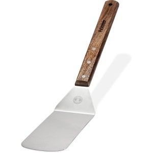 Petromax Grill- und Pfannenwender mit Holzgriff und Edelstahlklinge für Grillutensilien.