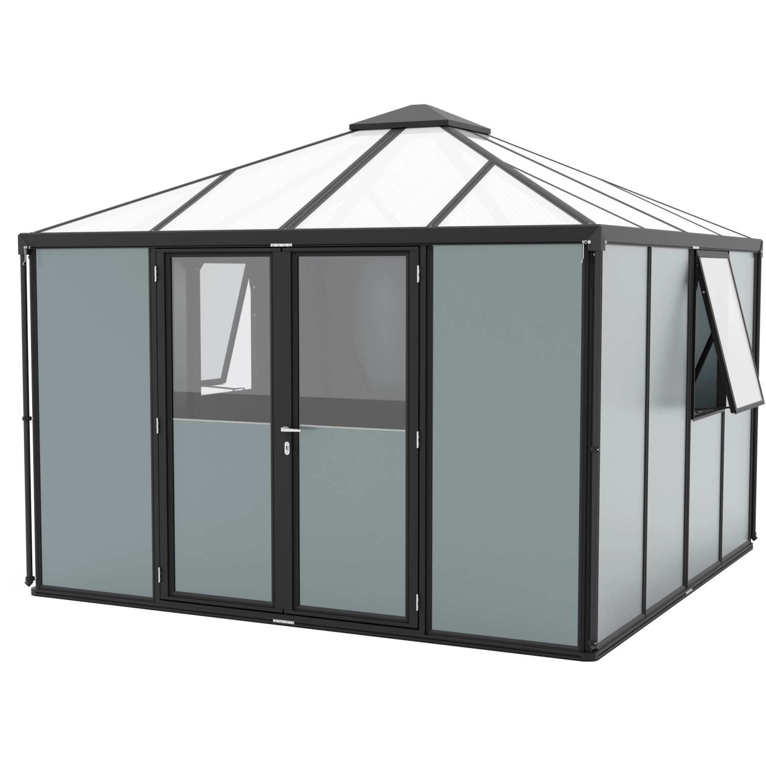 Vitavia Gerätehaus Universum Schwarz 317 cm x 321,5 cm x 264,5 cm günstig online kaufen