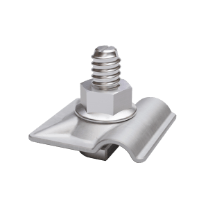 SolMount Blitzschutz- und Erdungsklemme aus Aluminium zur leitenden Verbindung.