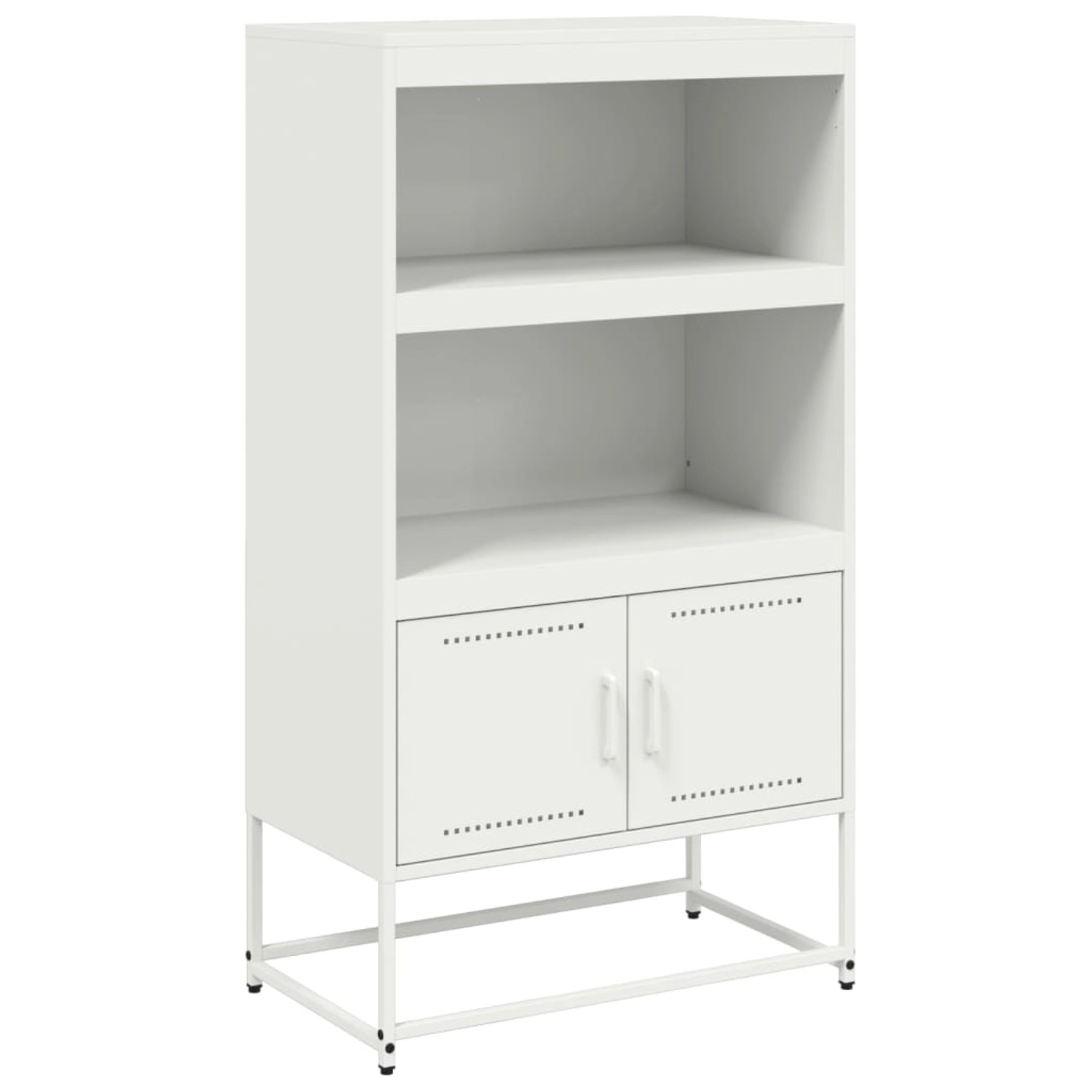 vidaXL Highboard Weiß 68,5x38,5x123,5 cm Stahl 846505 günstig online kaufen