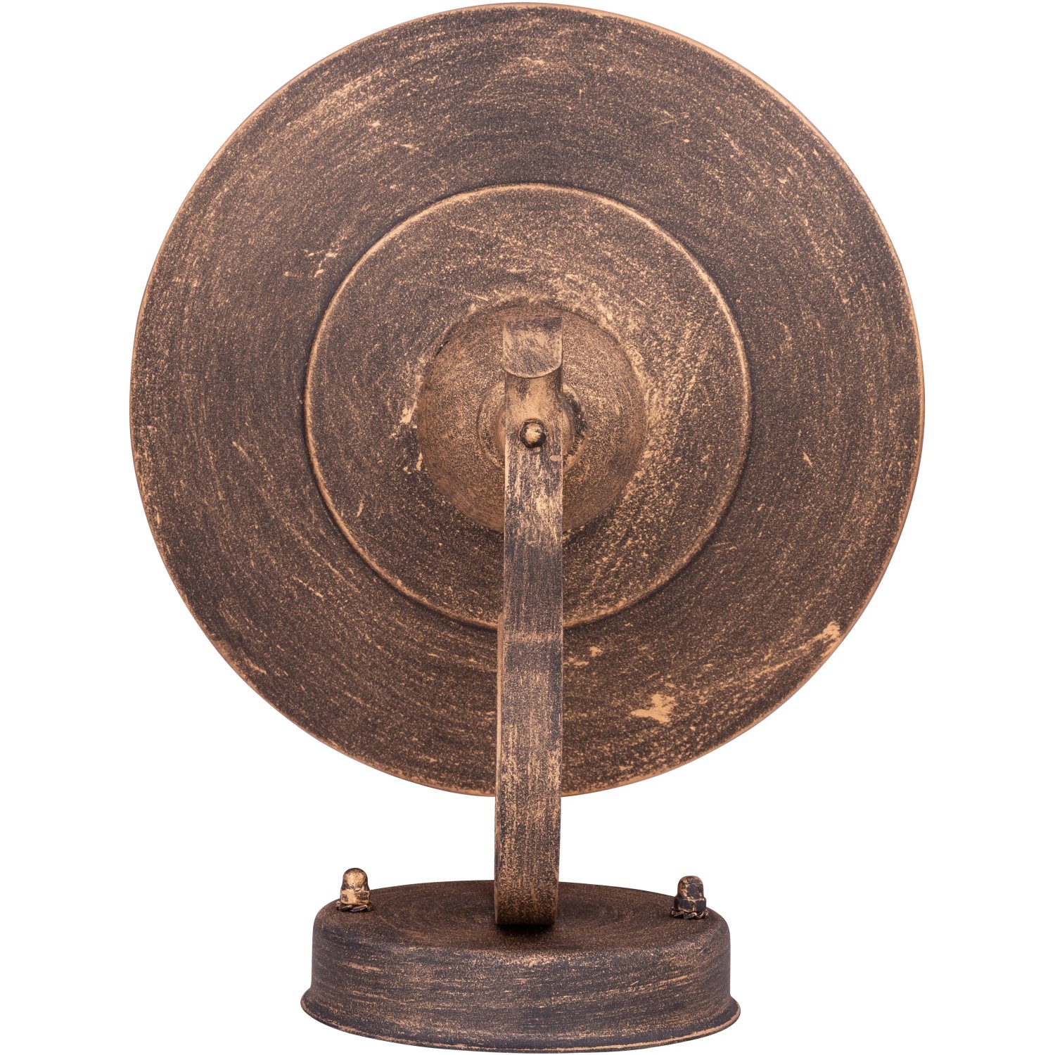 Detailansicht der Globo Außenleuchte Linda, Metall schwarz mit goldener Patina.