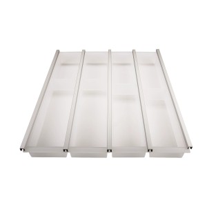 SOTECH Cuisio Besteckeinsatz 500 mm Höhe 55 mm Transluzent Weiß