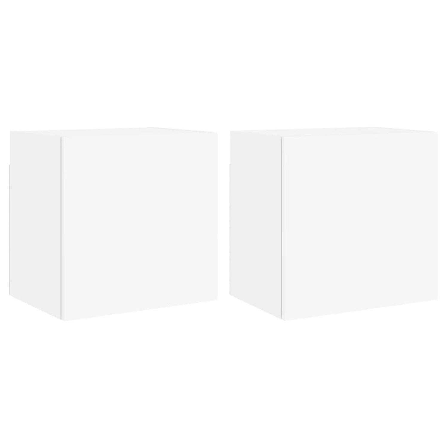 vidaXL TV-Wandschränke 2 Stk Weiß 40,5x30x40 cm Holzwerkstoff 836897 günstig online kaufen