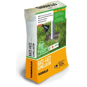 Tassullo Ratz-Fatz Schnellbeton 25kg Sack, gebrauchsfertiger Trockenmörtel zum Fixieren und Einbetten.