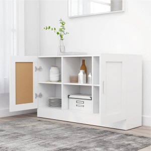 vidaXL Sideboard Weiß 120x30,5x70 cm Holzwerkstoff 802777