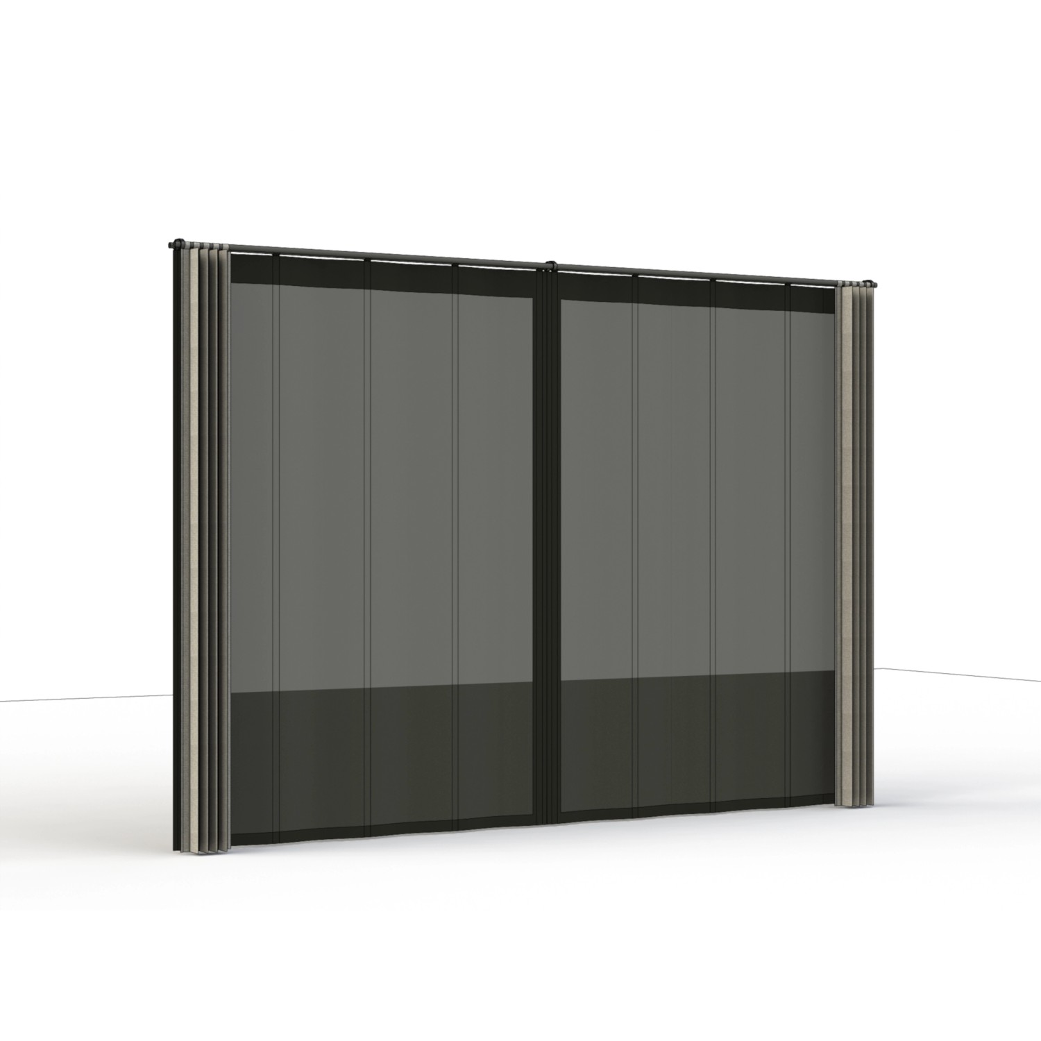Siena Garden Seitenteile für Schattenmanufaktur Silber-Grau 300 cm x 210 cm