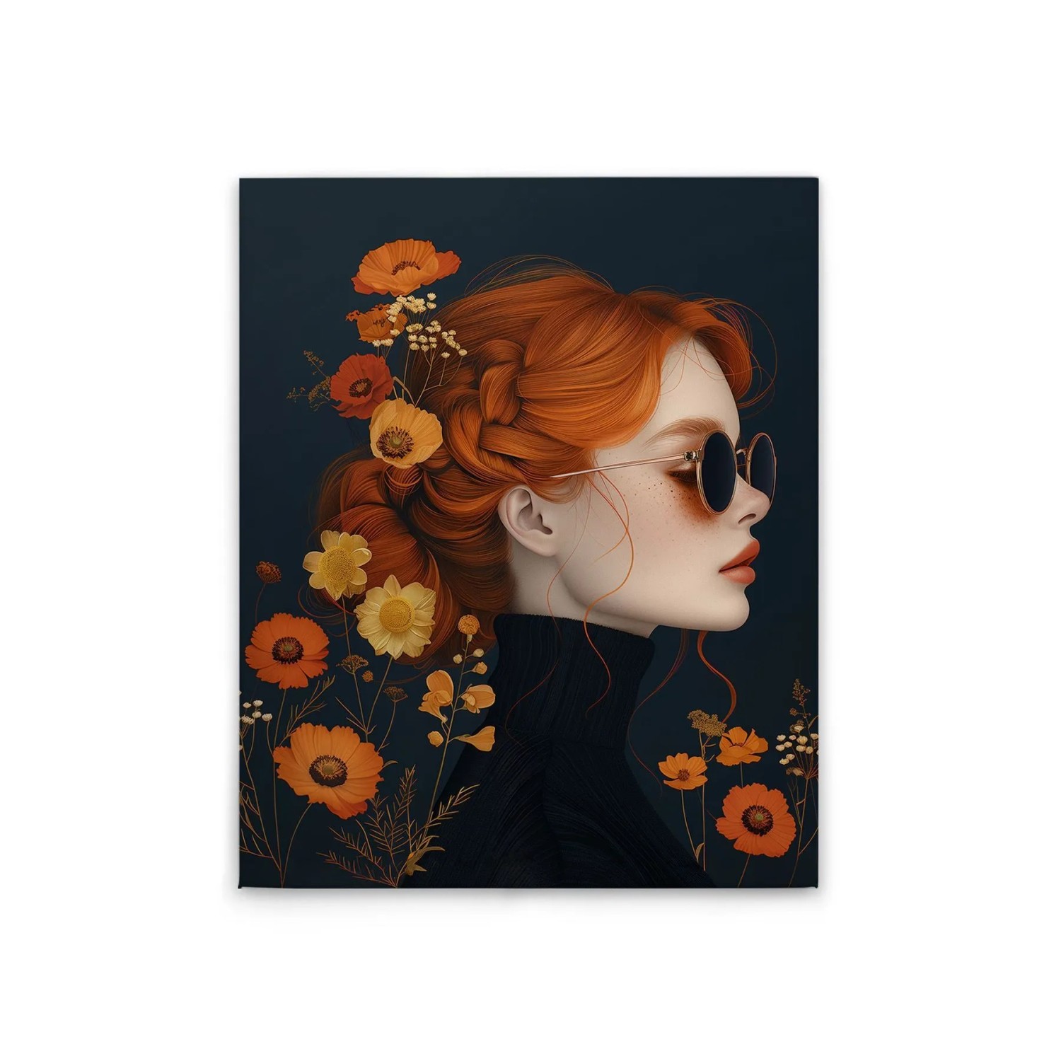 Tadessi Leinwandbild - M1-No.52265 - Flowergirl - 40 x 50 cm - Querformat