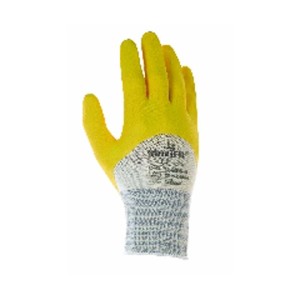 ALLEGRA Nitrilhandschuh mit Strickbund Gelb Kat 2 Größe 10