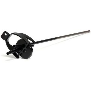 Schwarzer BW Adapter für Metall-Kraftstoffkanister mit zwei Rohren.