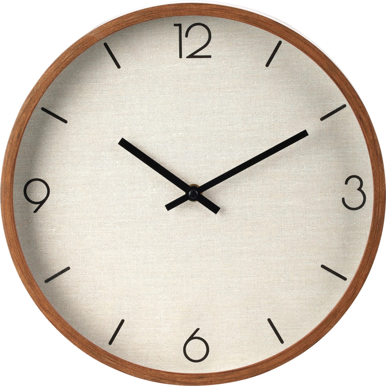 Wanduhr Holzoptik-Rahmen Ø 30 cm x 4,5 cm