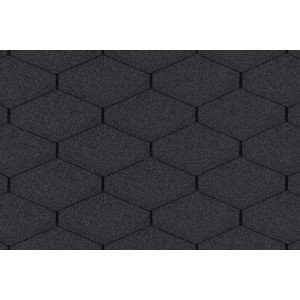 Schwarze Bitumen-Dreieckschindeln für die Bedachung, 2 m² Paket.