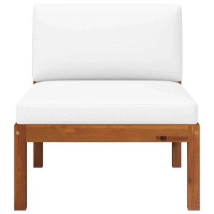 vidaXL 2-Tlg Garten-Lounge-Set mit Kissen Holz Akazie & Seil 312427