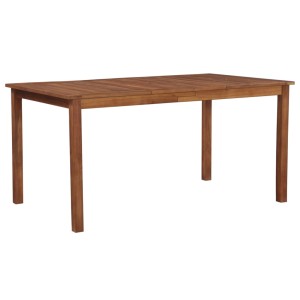vidaXL Gartentisch aus Akazienholz, 150x90 cm. Esstisch für Garten, Terrasse oder Balkon.