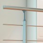 Detailaufnahme Dolle Geländer-Komplettset 150 cm Aluminium zur Wandmontage.