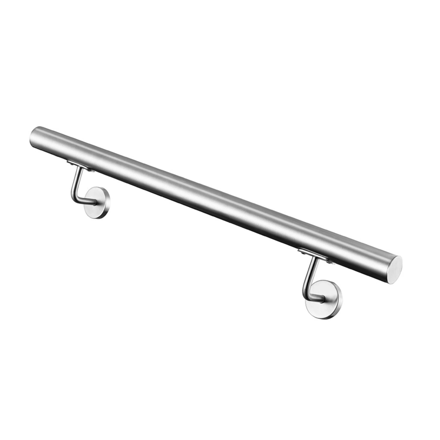 Duschparadies Handlauf Komplettset Edelstahl 304 100 cm Silber inkl. Halterungen