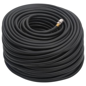 vidaXL Hybrid-Luftschlauch Schwarz 100 m Gummi und PVC 154501