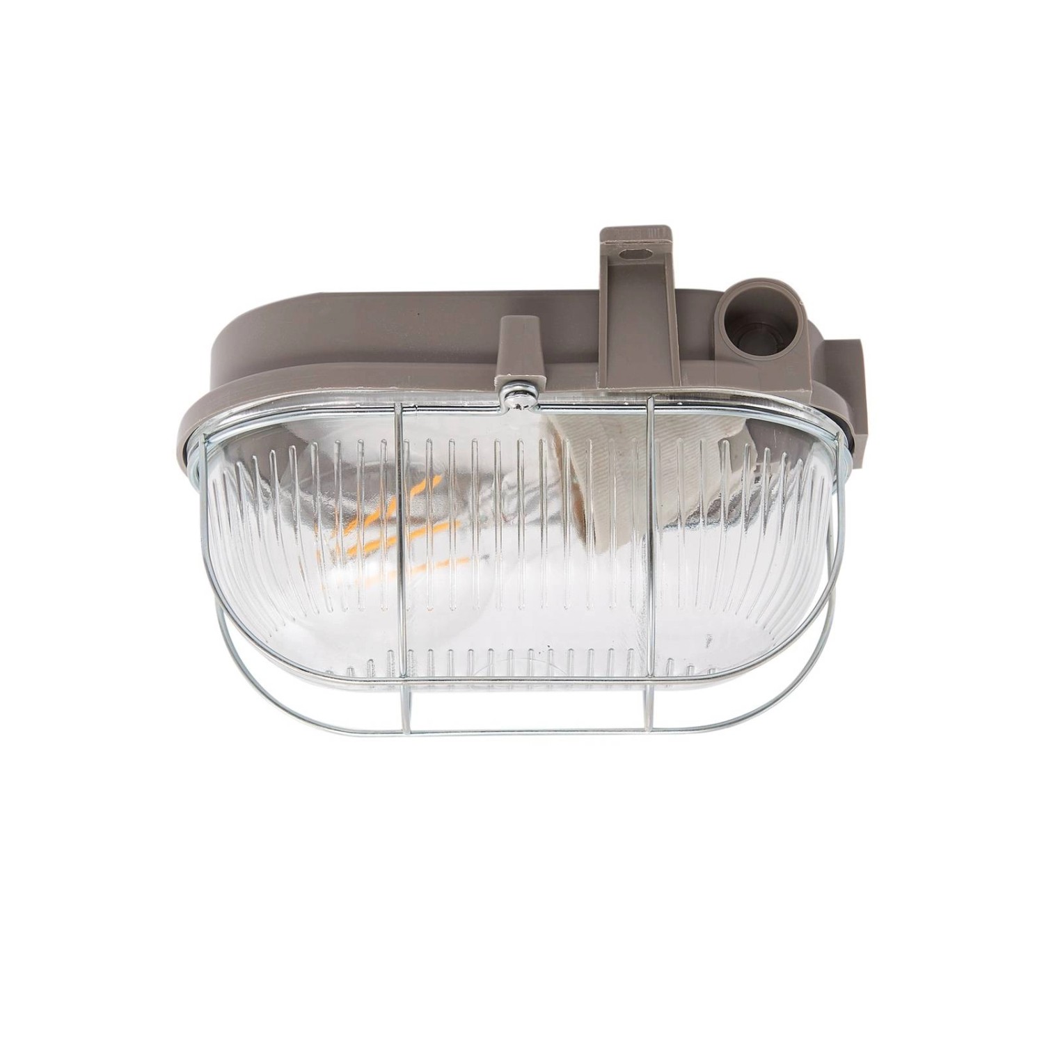 PRIOS Wandleuchte Außen Kirgo 10031369 Spritzwassergeschützt Vintage Industriell in Alu 1-flammig E27