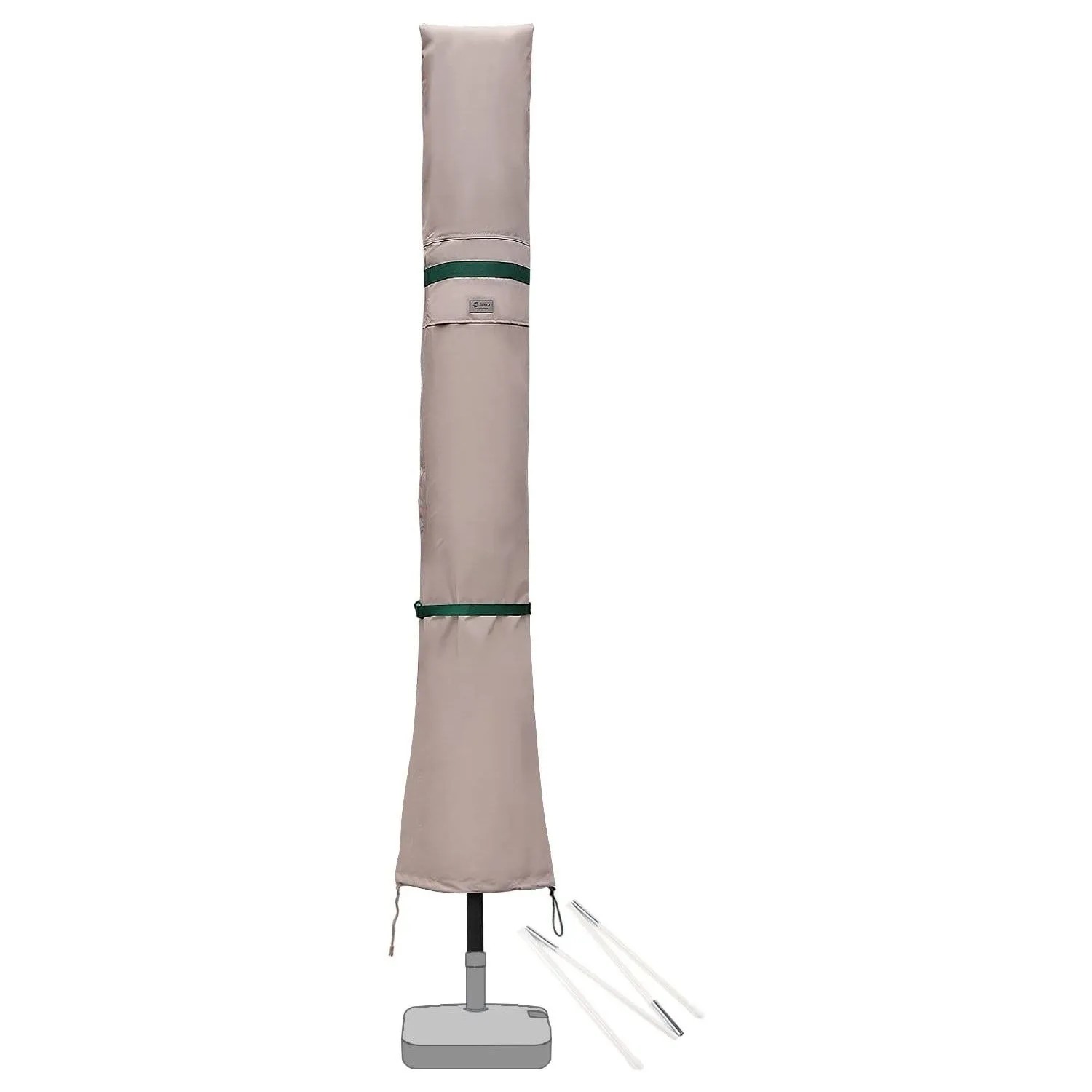 Sekey Sonnenschirm Schutzhulle Wasserdicht Polyester 400 cm und 330 x 240 cm Sonnenschirm