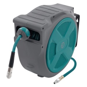 ECD Germany Druckluftschlauchtrommel 20m+2m 1/4" Anschluss 15 Bar