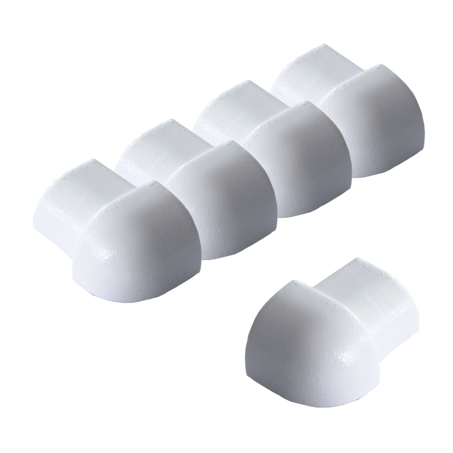 Dalsys Außeneck Fliesenschiene Viertelkreis 5x 12,5mm Aluminium Weiß günstig online kaufen