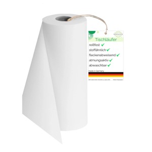 Weiße Sensalux Vlies-Tischläufer Rolle (50cm x 25m) aus dem Bereich Tischdecken.