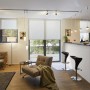 Wohnraum mit URail Schienensystem und Paulmann LED Pendelleuchte Arido II, Chrom matt.