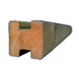 Trelleborg Mittelpfosten, 9x9x210 cm, für T&J Zaunmodul-System, kesseldruckimprägniert.