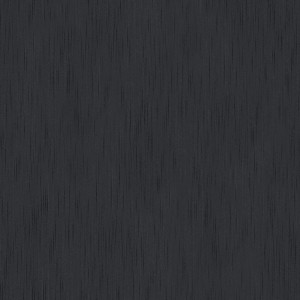 Schwarze Bricoflor Vliestapete mit feiner, metallischer Textilstruktur für Wohn- und Schlafzimmer.