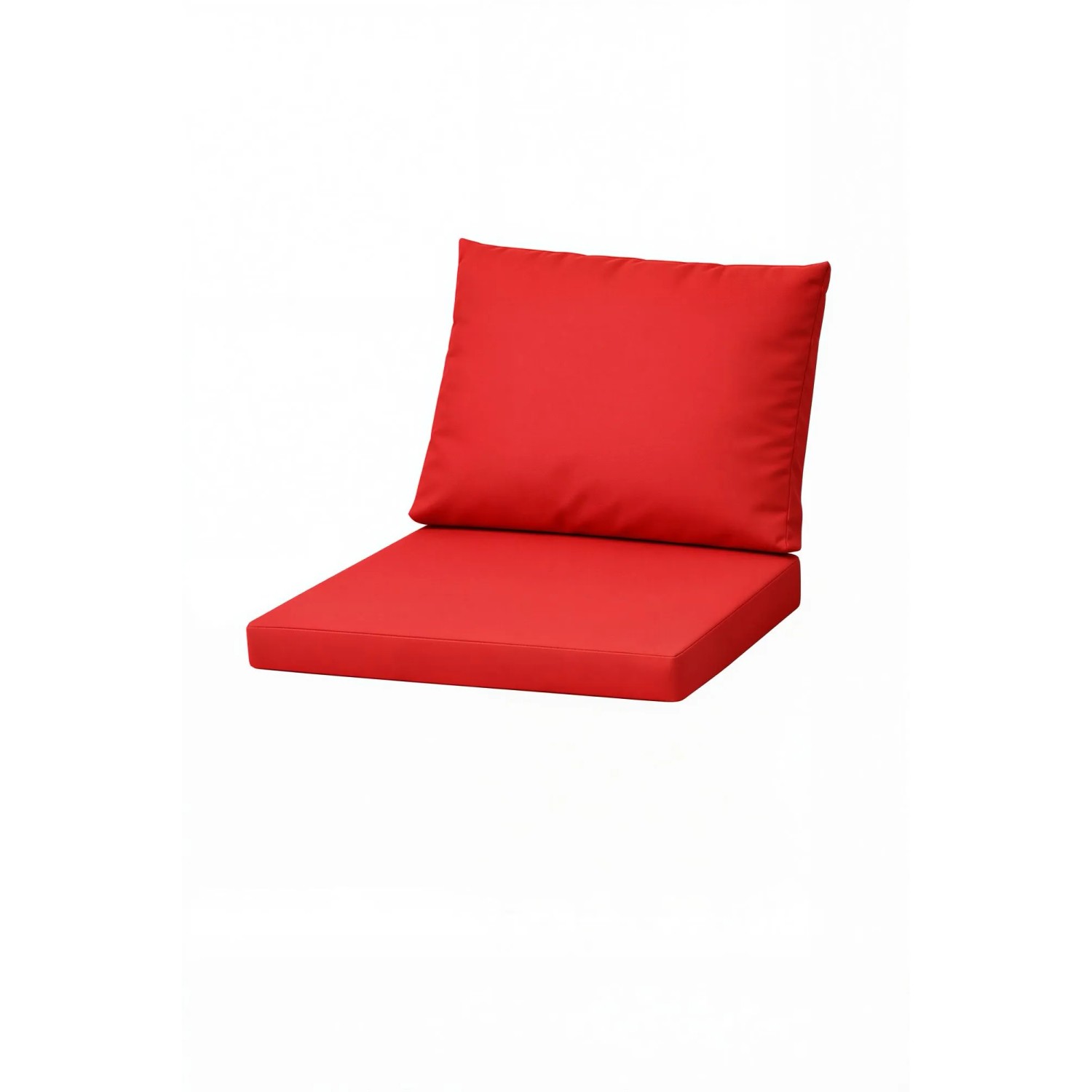 Setgarden Mix 4er Set Sitzkissen Für Polyrattan Sessel 50x52x7 Sitz + 50x56 cm Rückenlehne 1tlg Rot