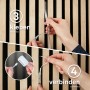 Montage des Briloner LED-Bands am Paneel: Kleben und Verbinden des warmweißen Licht-Sets.