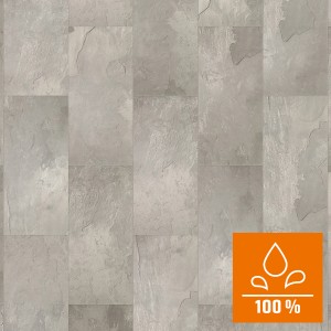 Classen Laminat Visio Grande in Tonschiefer Grau, wasserfest und in Steinoptik.