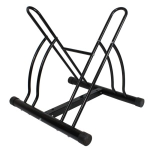 Schwarzer TRUTZHOLM Fahrradständer DUO für 4 Fahrräder, stabile Stahlkonstruktion.