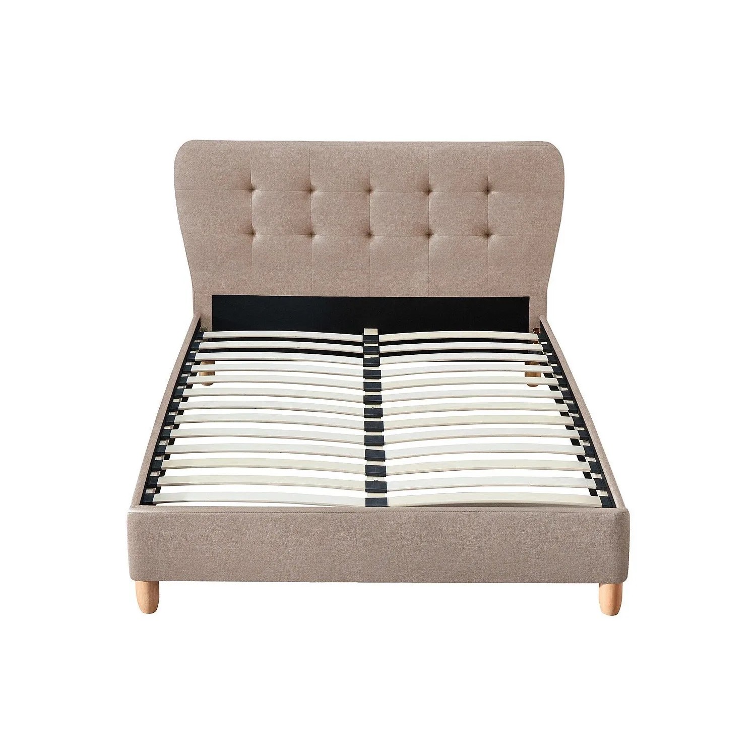 Vente-unique Bettrahmen Elide Cremefarben 163 cm