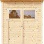 Bertilo Gartenhaus Amrum 1 aus Holz mit Doppeltür und Fenstern