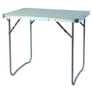 Lex Alu Campingtisch Koffertisch Picknicktisch Klapptisch Gartentisch Tragegriff Hellgrau