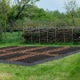 Relaxdays Beeteinfassung Tannenholz Anthrazit Flexibel 200 cm x 25/35/40 cm_2
