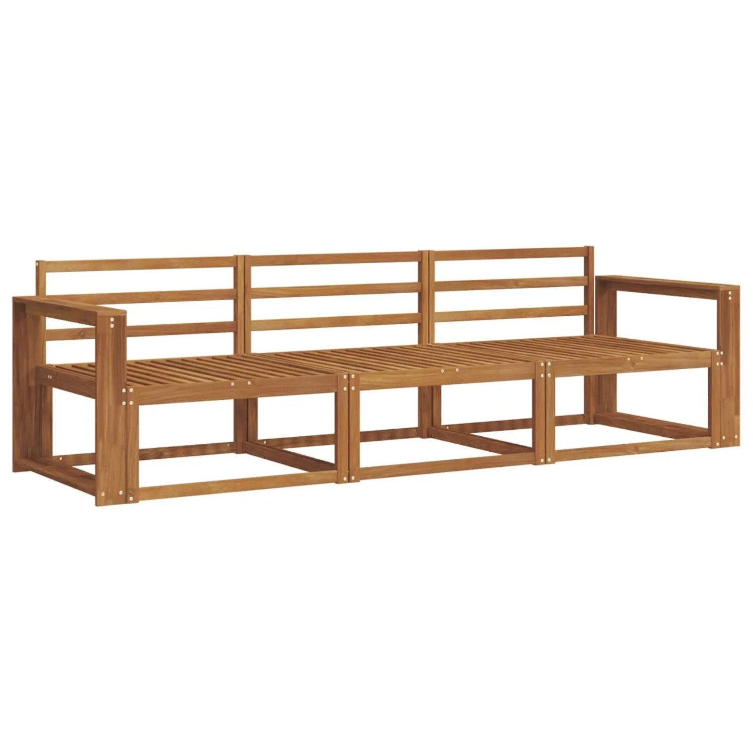 vidaXL Outdoor-Sofagarnitur 3-Tlg Natur Massivholz Akazie 3367127