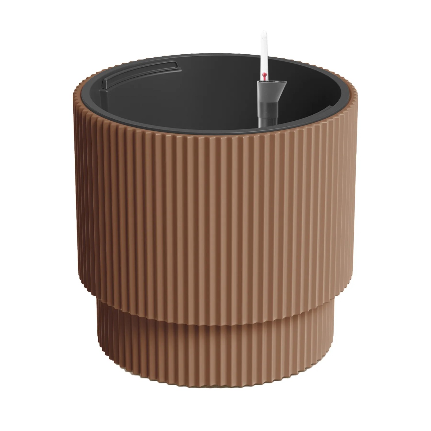 VidaAtHome.de Design-Pflanzgefäß IVY ø 30cm mit Bewässerungseinsatz Braun