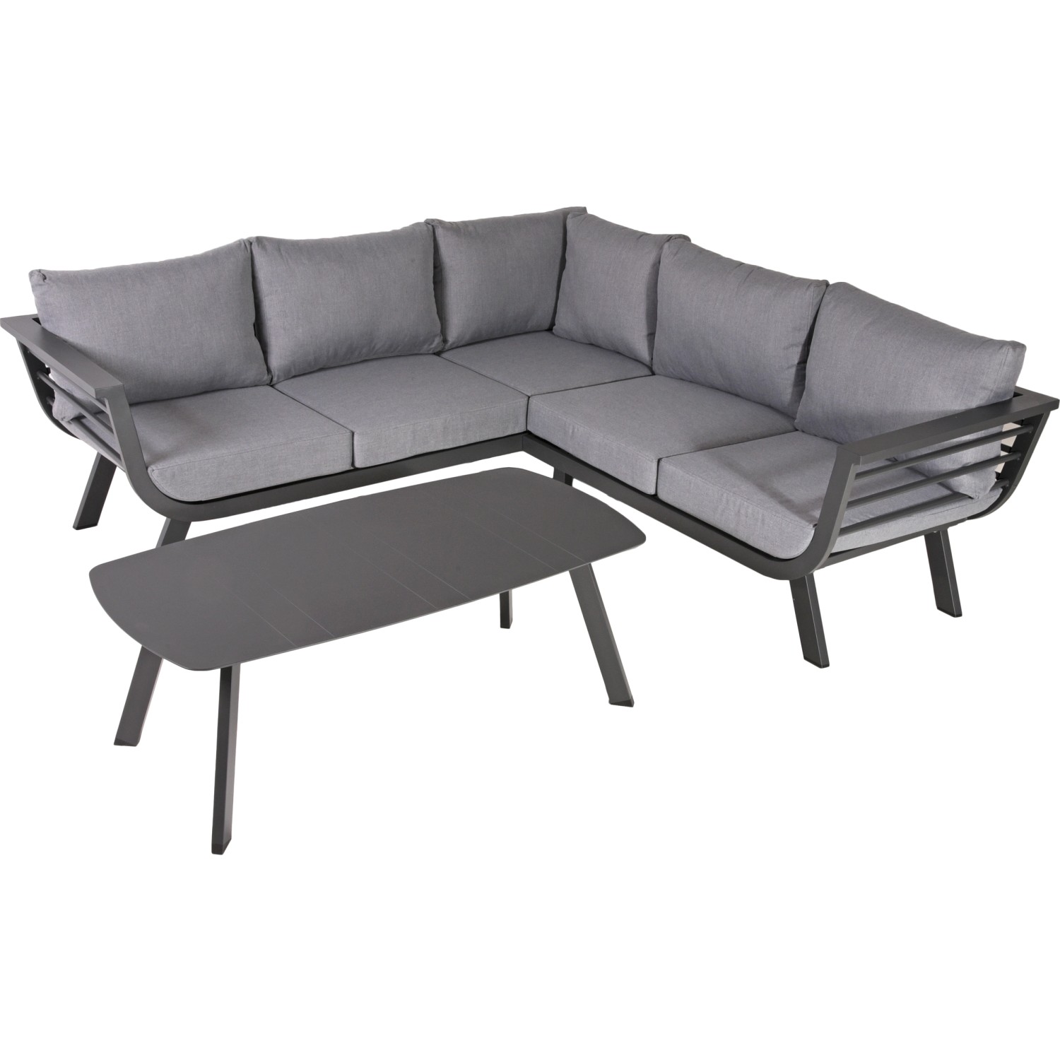 Garden Pleasure Lounge-Gruppe Aurelia Grau