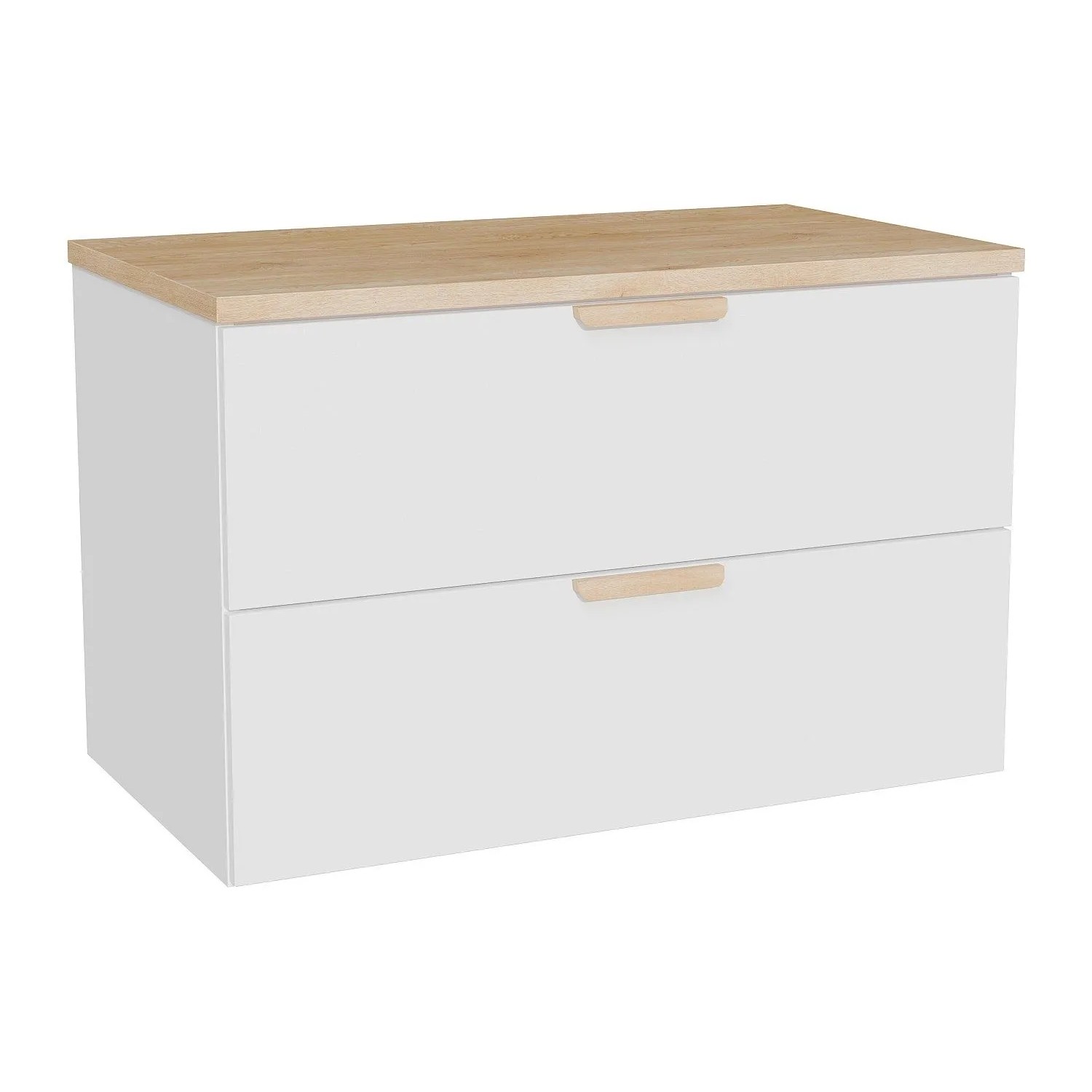 Vente-unique Waschbeckenunterschrank Avoreli Weiß 80 cm