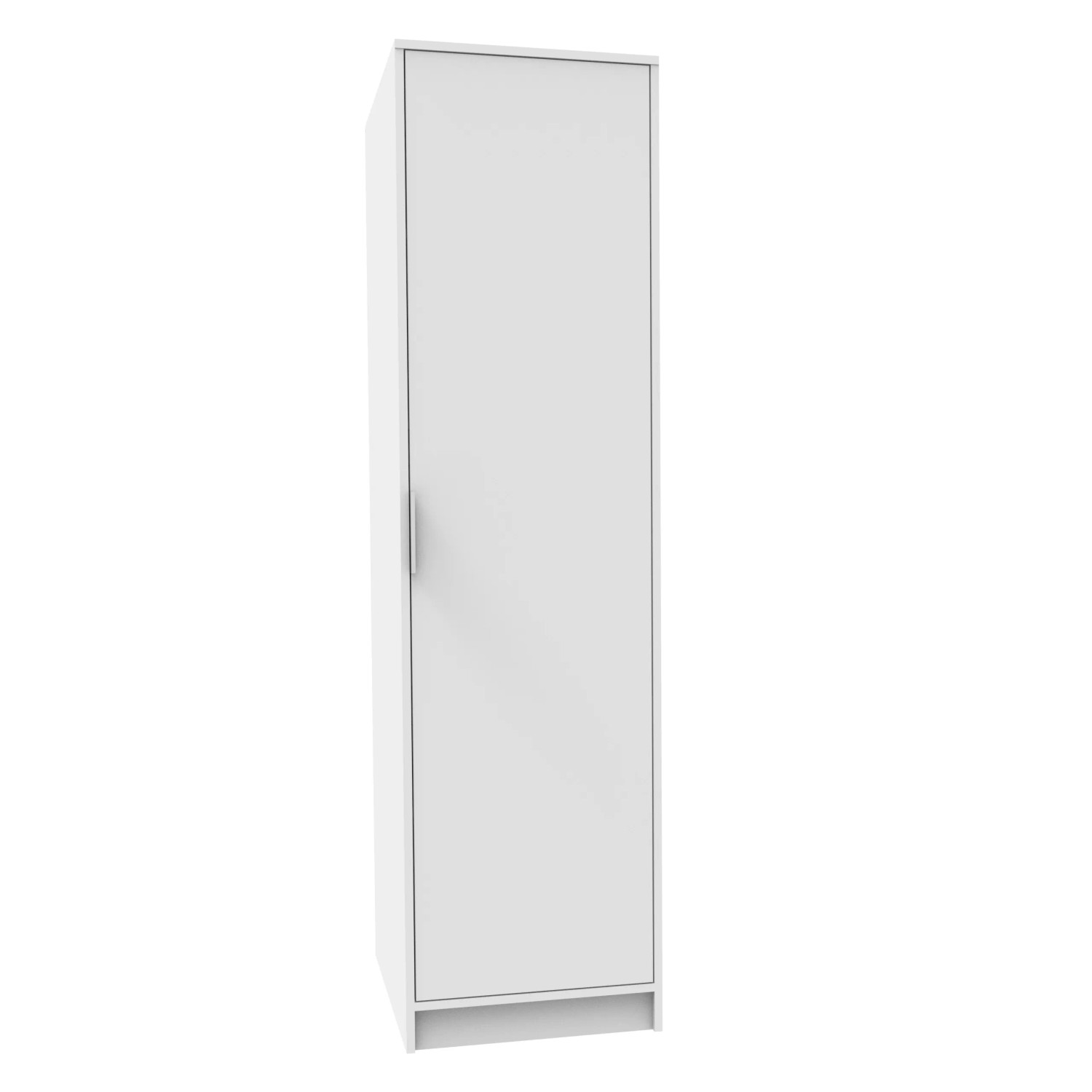 Fackelmann Putzschrank mit 1 Tür und 4 Böden 50 cm x 188,2 cm x 65,1 cm Weiß