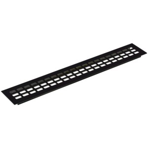 vasalat Lüftungsgitter zum Einstecken Aluminium Schwarz Eloxiert 1.000x100 mm