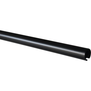 Gardinia Chicago Gardinenstange mit Innenlauf, Ø 20 mm, schwarz-matt, 200 cm.