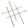 Gardinia Stecknadeln, 300er Pack, aus Metall in Chrom-Optik zum Abstecken von Gardinen.