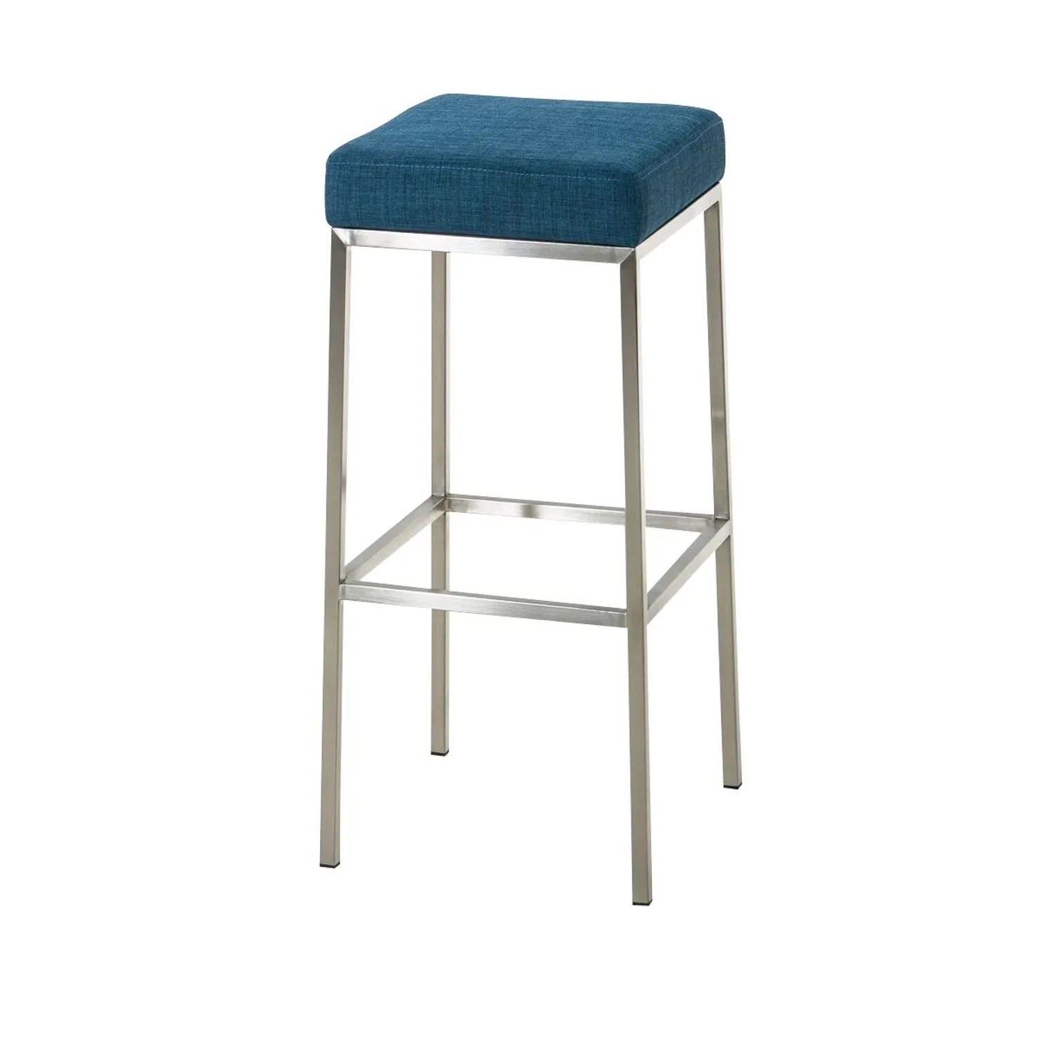 CLP Barhocker Montreal Stoffbezug Blau/Edelstahl